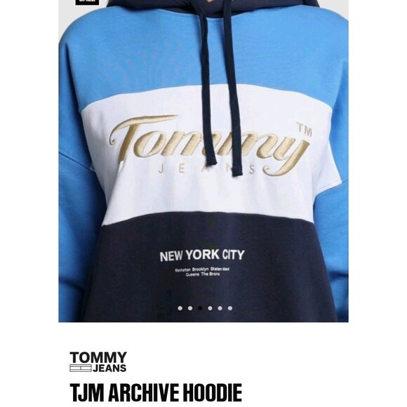 Tommy Hilfiger Men's TJ Archive Relaxed Hoodie Sweatshirt Outerwear Size XXL NWT - Picture 2 of 9